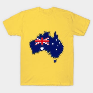 The Australian Map and Flag T-Shirt